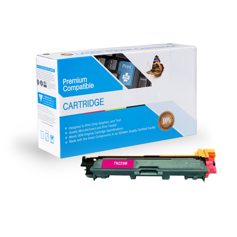 Brother TN221M / TN225M Compatible Magenta Toner Cartridge Image