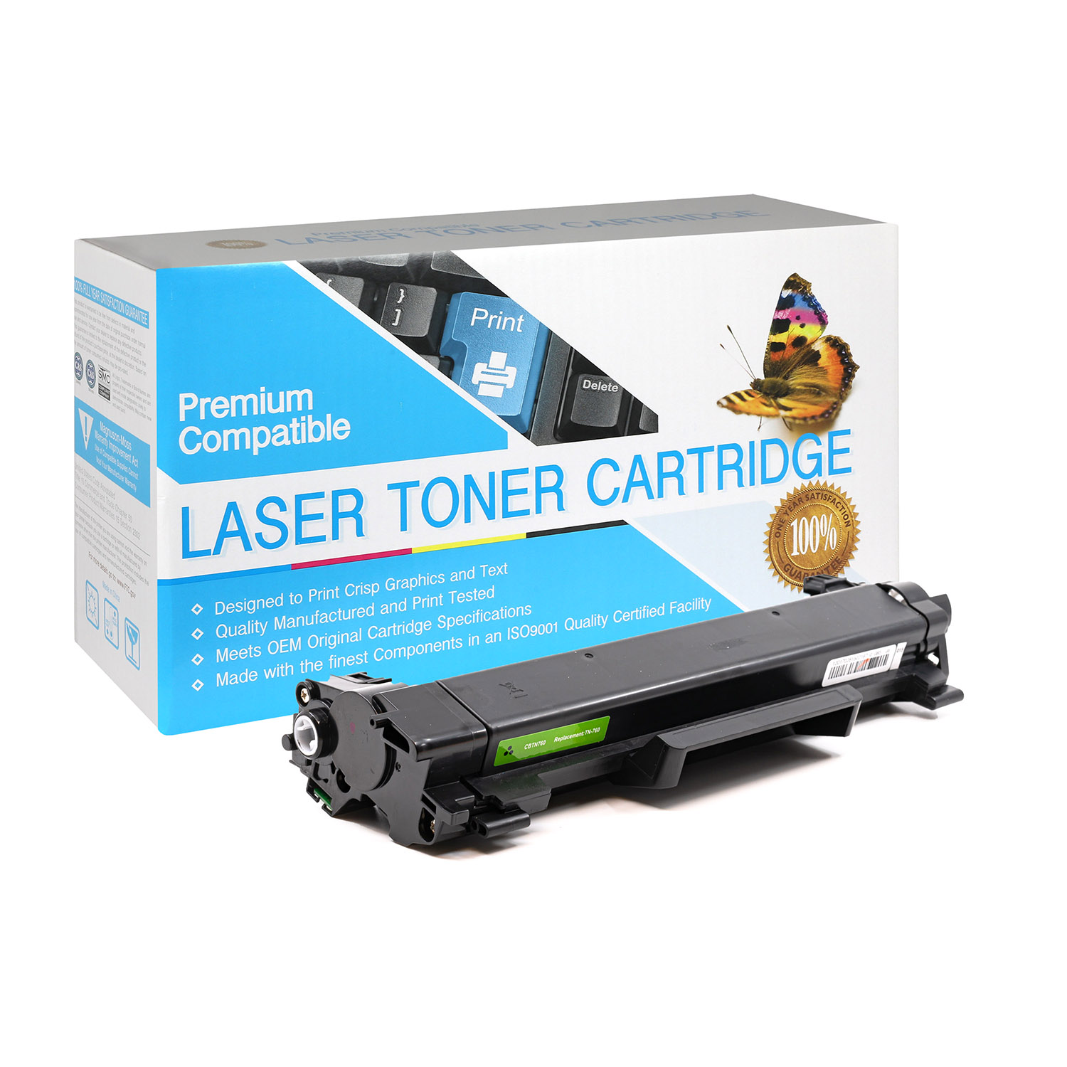 Brother TN-760 Black Toner Cartridge  INKONESTOP HIGH-QUALITY PRINTER INK  TONER CARTRIDGES FOR LESS!  save up 80% off retail price, 1  year warranty, Call 800-209-3013 order@
