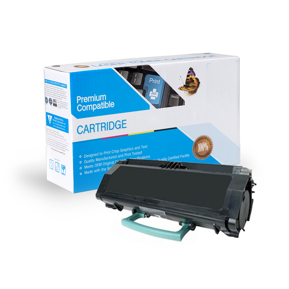 Lexmark Compliant  E460, E460DN, Black Toner Cartridge Image