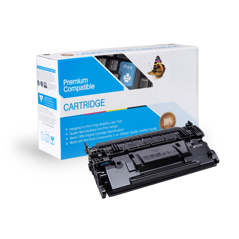 HP CF287A / 87A Remanufactured MICR Toner- Black Image