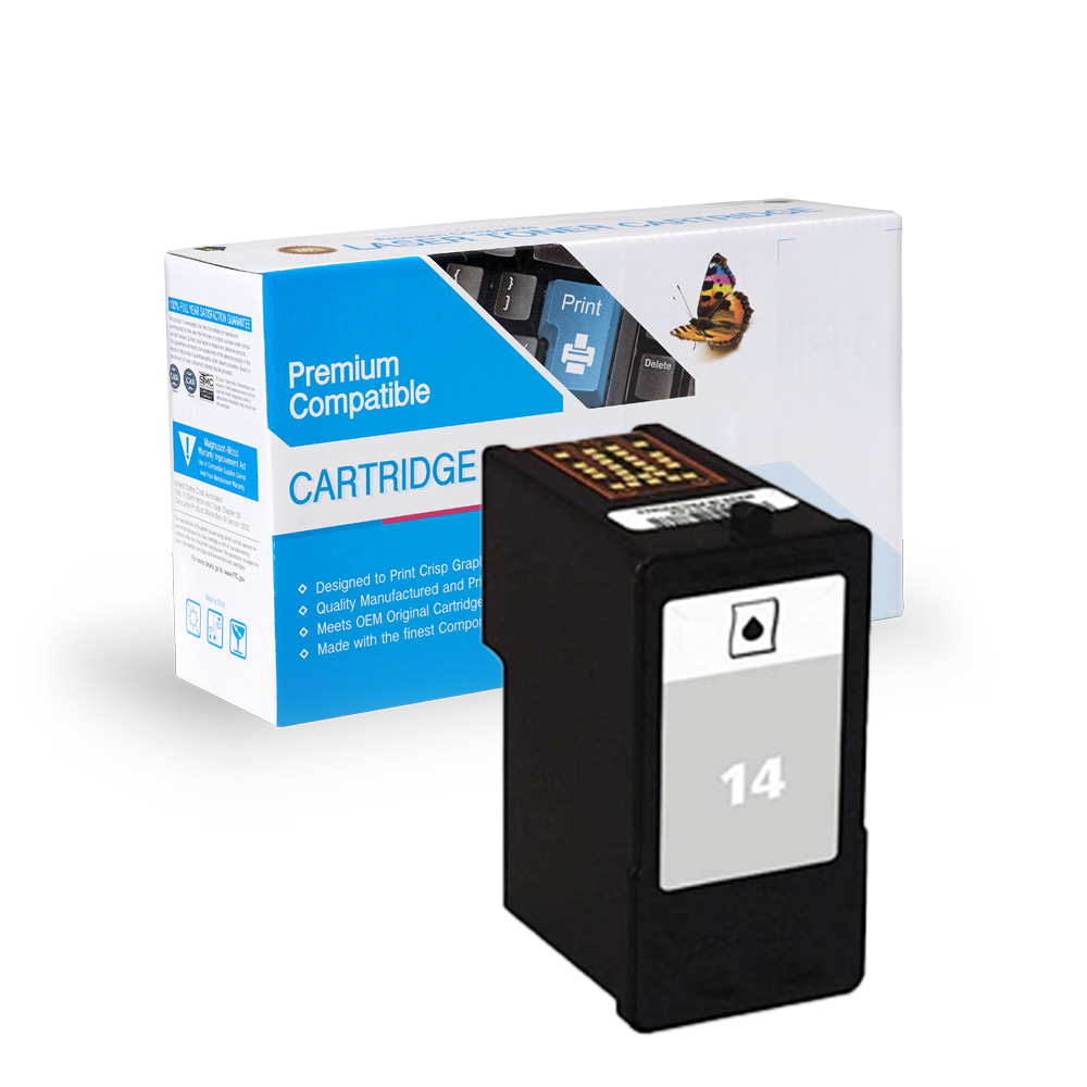 Lexmark Remanufactured Ink Cart 18C2090, No.14 Black Image