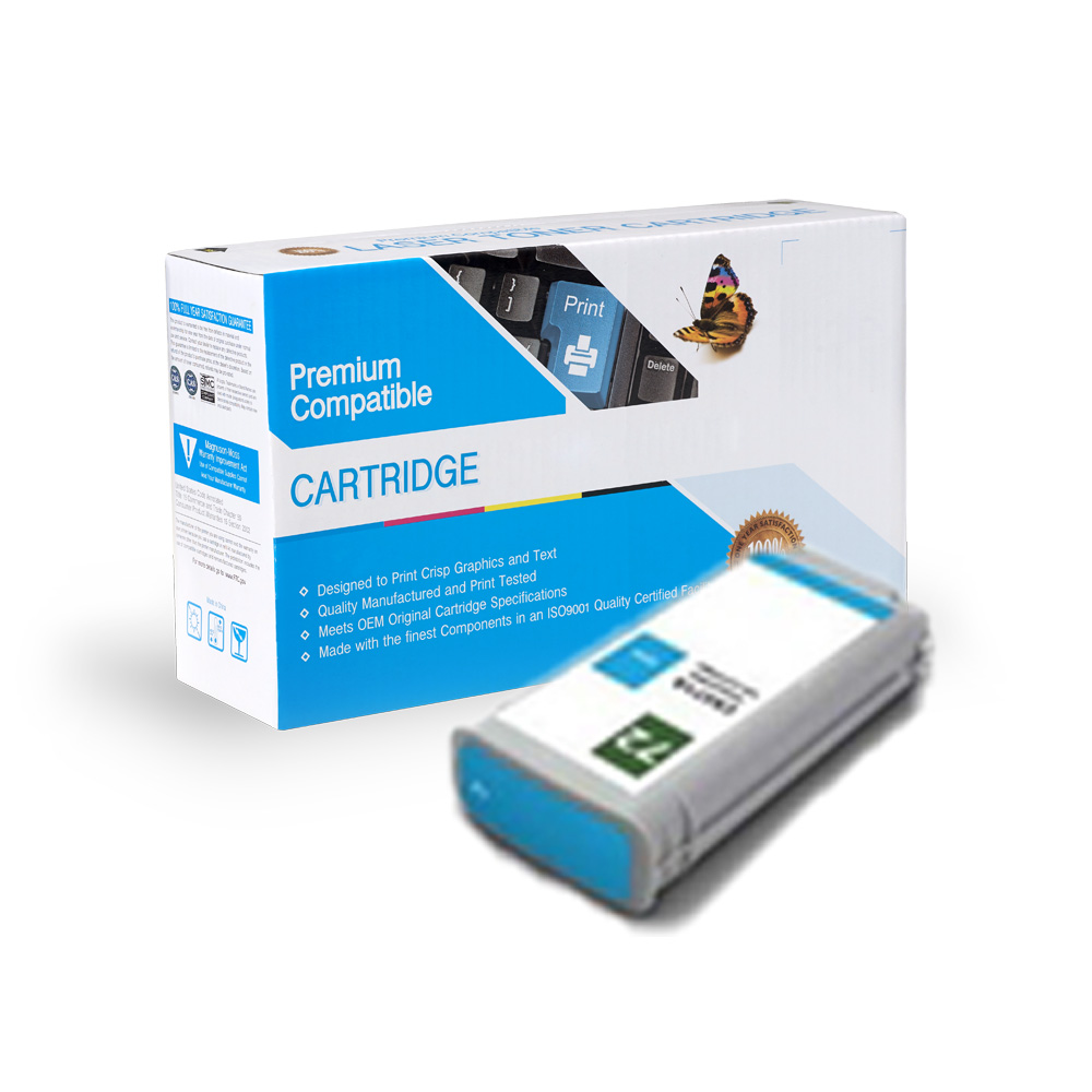 HP C9371A (HP 72) Remanufactured Inkjet- Cyan Image